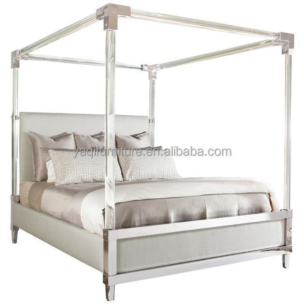 2021 hot sale clear acrylic cot beds canopy beds acrylic bed frame