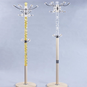 Hot Selling Popular Design Beautiful Gold Coat Hanger Floor Acrylic Coat Rack