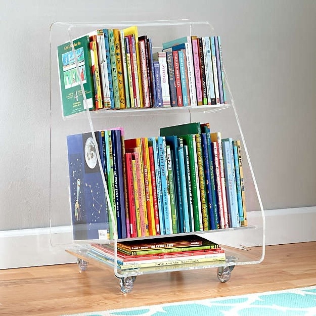 2021 modern home furniture mini acrylic bookcase book shelves