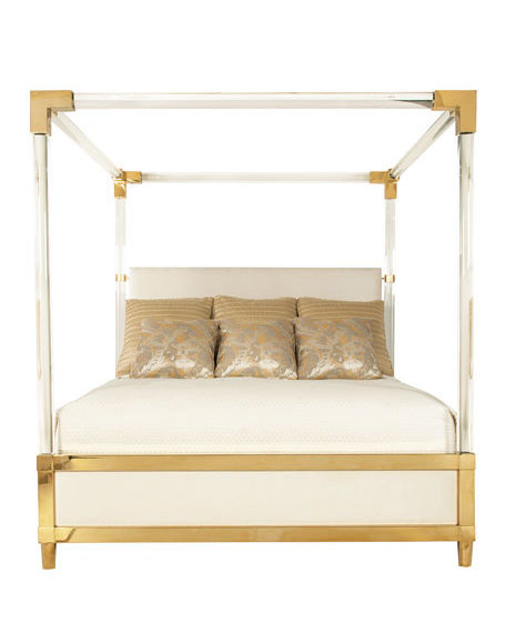 2021 hot sale clear acrylic cot beds canopy beds acrylic bed frame