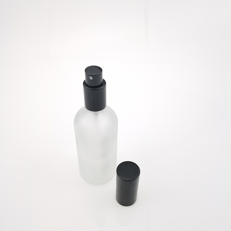 15ml Frosted opaque glass spray bottles black sprayer