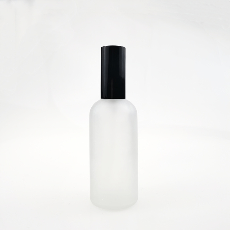 15ml Frosted opaque glass spray bottles black sprayer