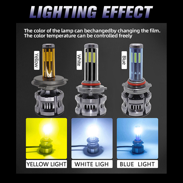 Auto lighting system N8 led headlight bulbs 80W car led headlight 9005 hb3 h7 H3 h4 h11 led headlight bulb for offroad Vehicle