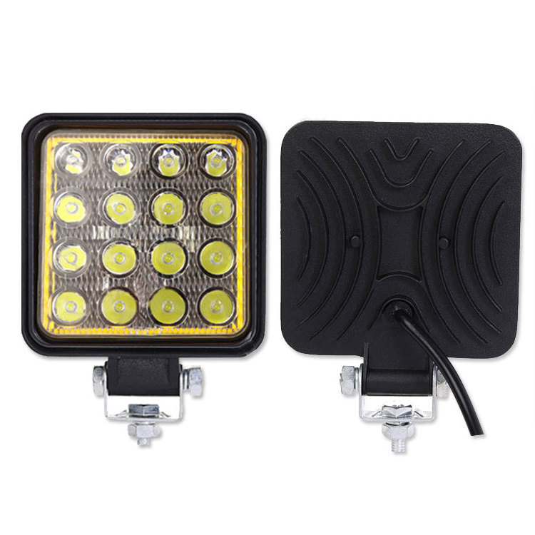 car light accessories led 48W LED Work lamp led lights for car 6000k spotlight 4 inch bars off road 4x4 truck tractor work light