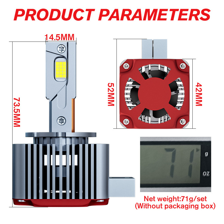 d1s led headlight bulb 3 copper led headlight D1S D2S D3S D4S D5S D8S High power 120w super bright D series headlamp