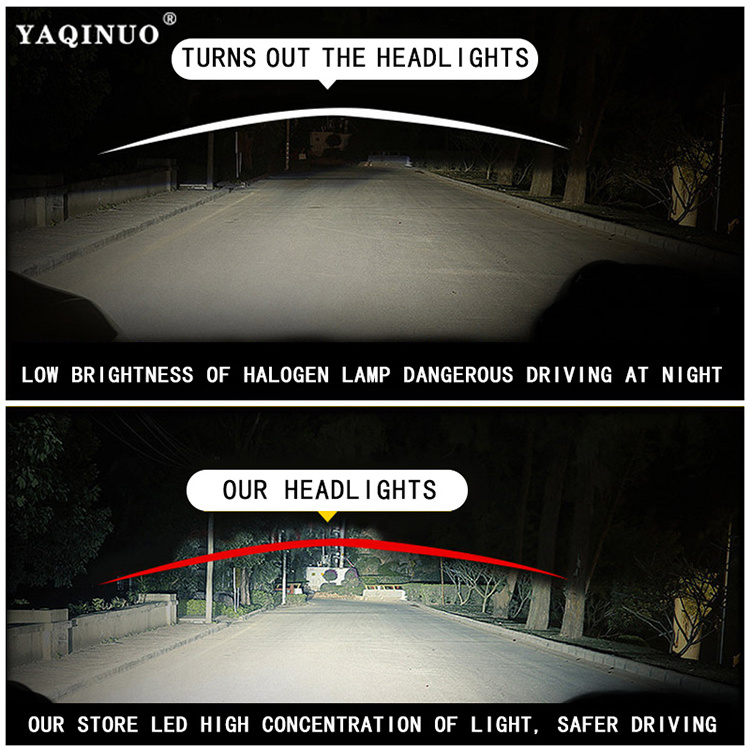 Car accessories light led n8 80w canbus led 8 sides 360 led headlight Spotlight 9005 led headlight bulb DC12V super led