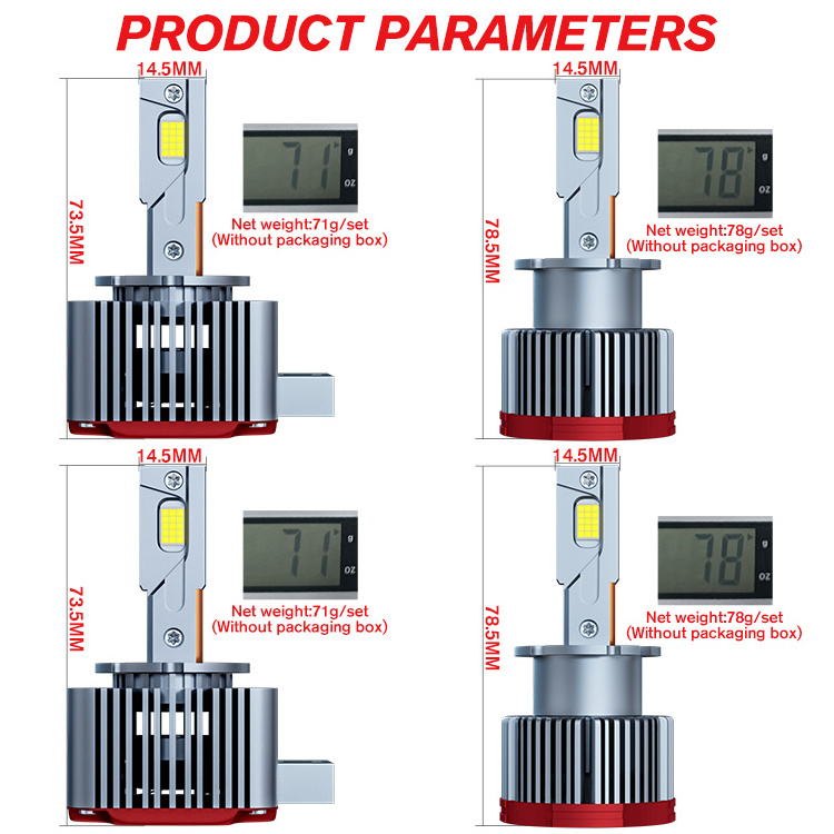 3 copper led headlight D series d1s led headlight bulb D1S D2S D3S D4S D5S D8S High power 120w super bright canbus headlamp