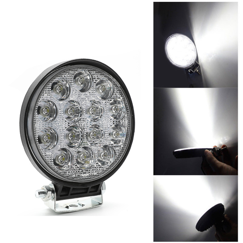 Auto Lighting Systems 42W CAR LED Work light 24 volt led truck offroad light 4.5 inch driving lamp spotlight 20mm 25mm 35mm 45mm