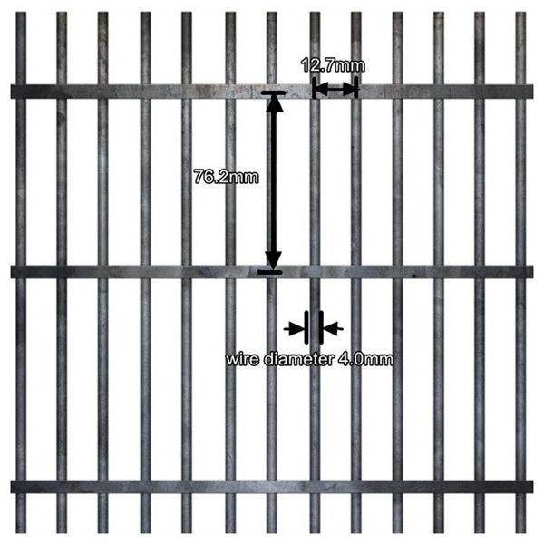 cheap price Powder Coated High Security Anti Climb Mesh 358 Fence for South Africa