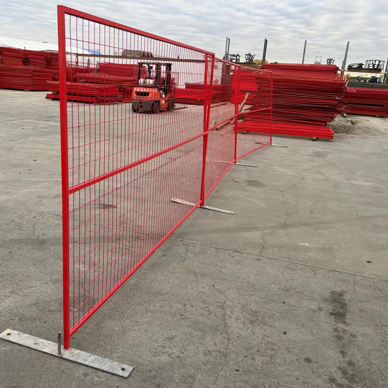 Concert Deceptive Temporary Green Security Fence Retractable Sport Pakistan Australia Temporary Pool Fencing Orange 8X10 Orange