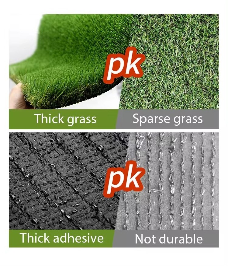 Factory wholesale artificial grass 20mm 25mm 30mm 35mm 40mm  leisure landscape lawn with long service life and easy maintenance