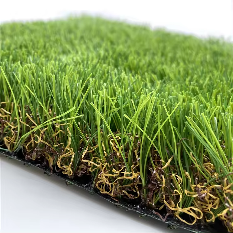 Wholesale Artificial Grass with Four Color Yarn for Landscape and Garden Artificial Turf Synthetic Grass sintetico futbol