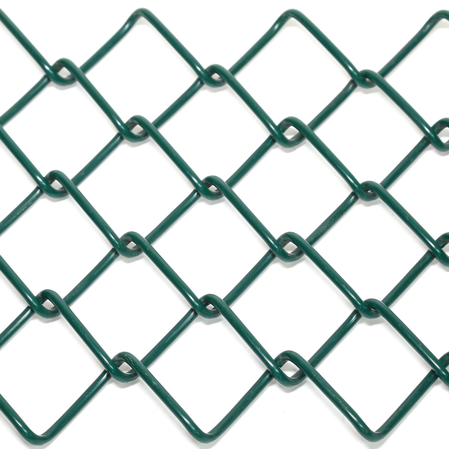 galvanized PVC coated black green diamond mesh wire fence 100 ft roll chain link fencing 8 feet tall price