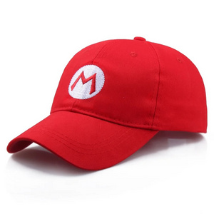 Super Mario Caps For Kids Color 5-Panel Trucker Mesh Cap Custom Printed Logo Truck Hat