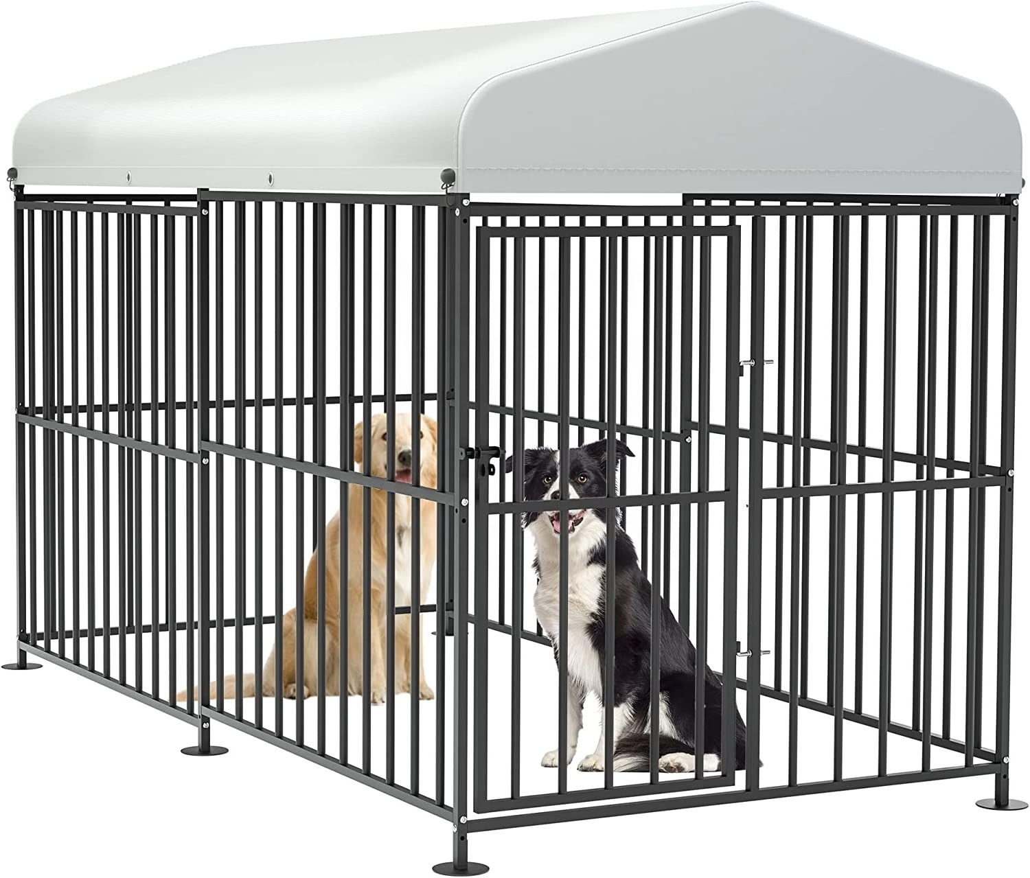 BSCI Wholesale Outdoor Dog Kennel with Roof Animal Cages Dog Walk in Pen XXXL Pet Run Enclosure Cage