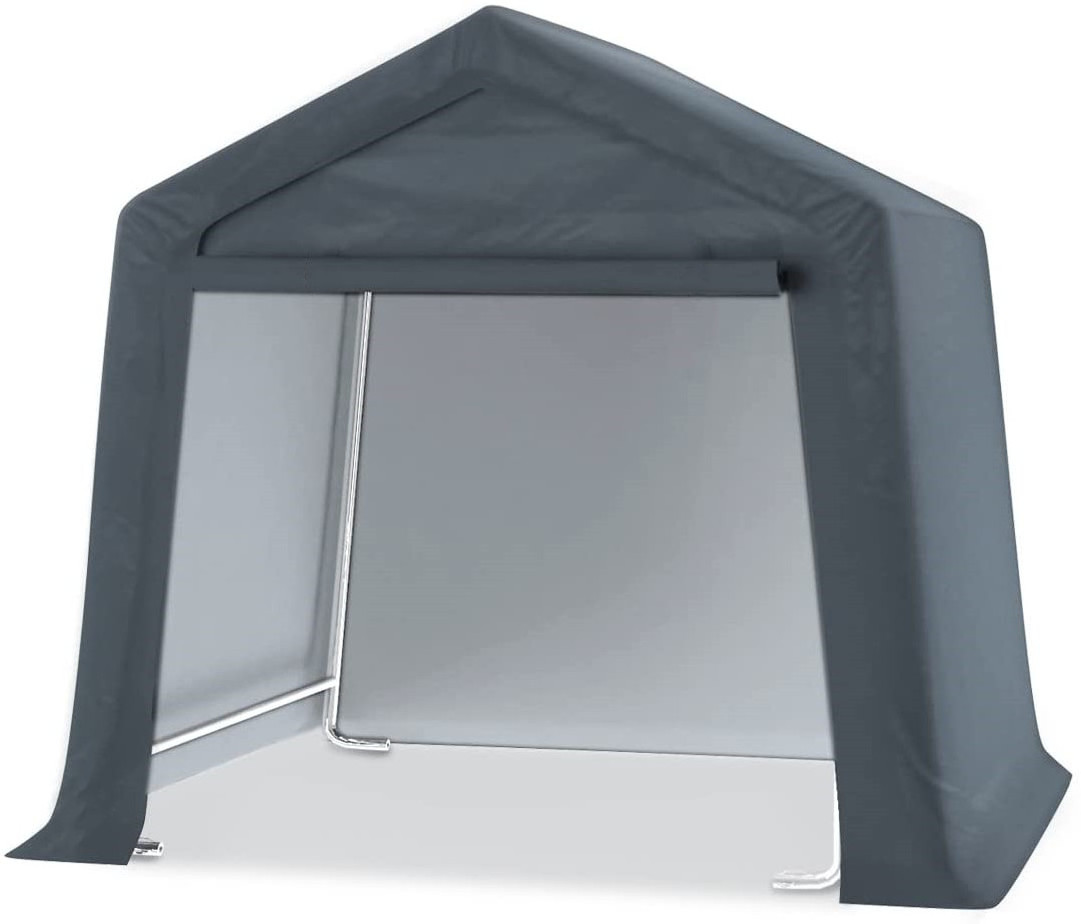 From BSCI Audited Factory Storage Shelter Outdoor Carport Shed Heavy Duty Car Canopy Grey