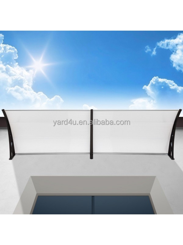 DIY Outdoor Polycarbonate Front Door Window Awning Patio Cover Canopy 1mx2m