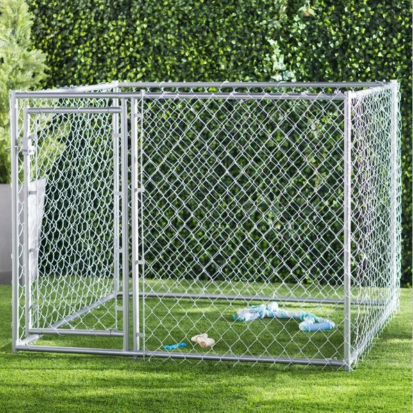 large galvanized tube dog run house wire mesh animal cage wholesale dog cage for sale dog kennel