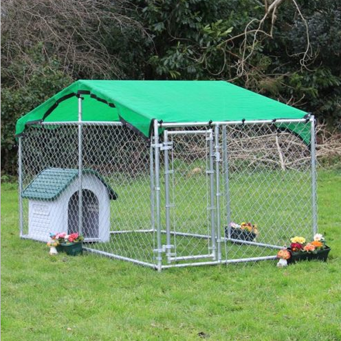 large galvanized tube dog run house wire mesh animal cage wholesale dog cage for sale dog kennel