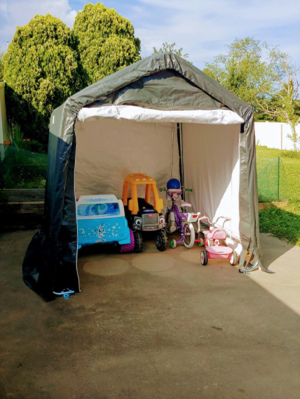 From BSCI Audited Factory Storage Shelter Outdoor Carport Shed Heavy Duty Car Canopy Grey