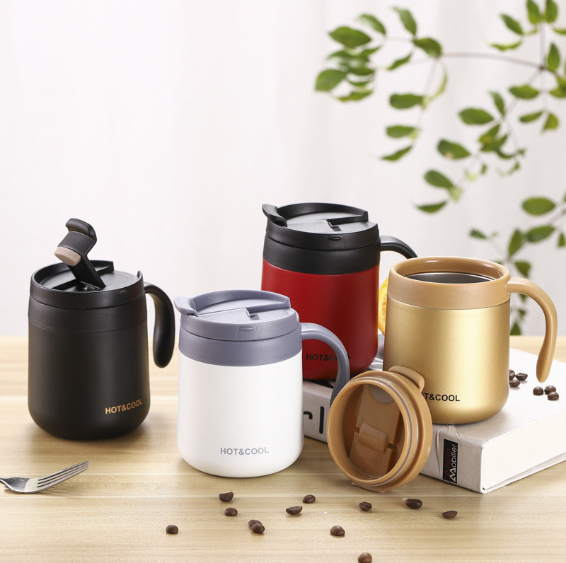 Wholesale office coffee pot Stainless steel thermos cup teapot 304 portable stretch simple brewing hand pot