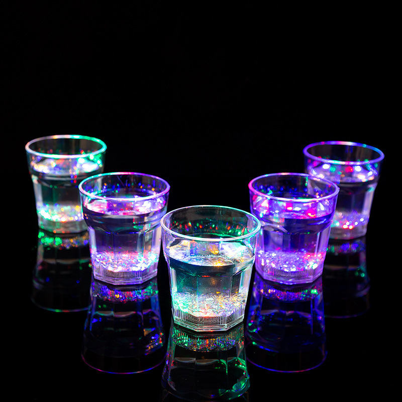 low price promotion liquid sensor led cup party drinking glass led champagne glass for bar