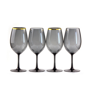 Plastic Wine Glass Black Wine Glasses Black Wine Glasses With Gold Rim