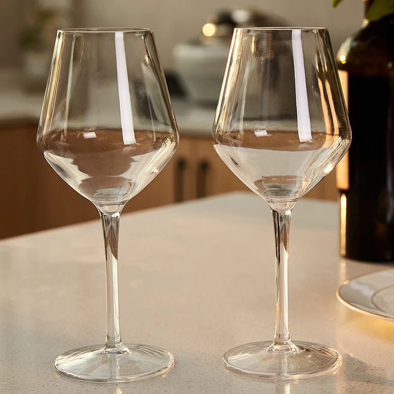 100% Tritan Dishwasher safe Unbreakable Wedding Goblet Plastic Clear Red Wine Glasses For Wedding