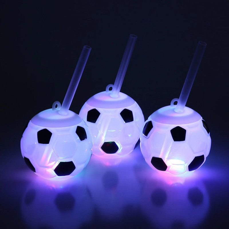 LED disco ball cup custom little ball cup soccer fruit shape cup for party