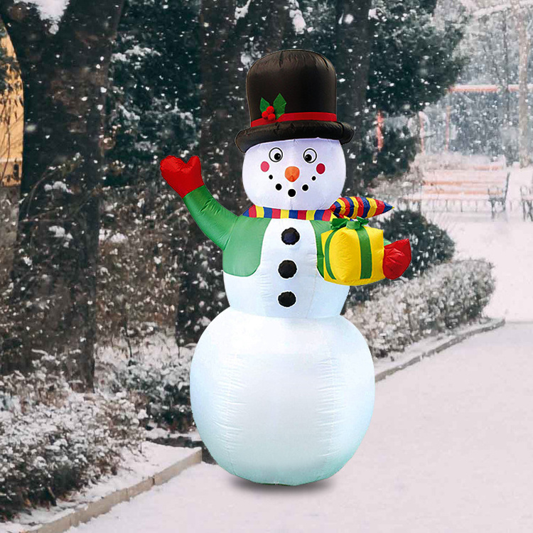 High Quality Xmas decor inflatable Snowman with christmas tree for Xmas Party Indoor for sale