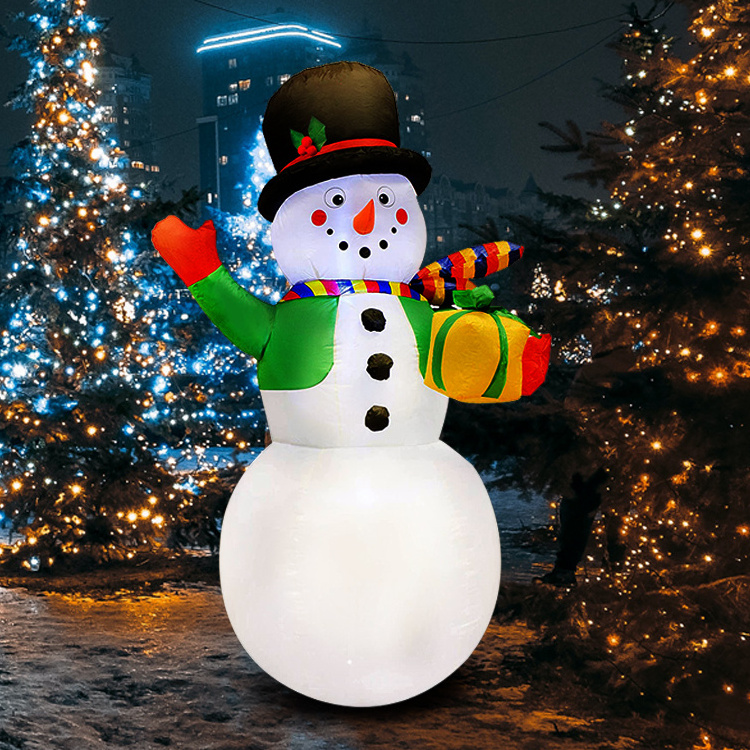 High Quality Xmas decor inflatable Snowman with christmas tree for Xmas Party Indoor for sale