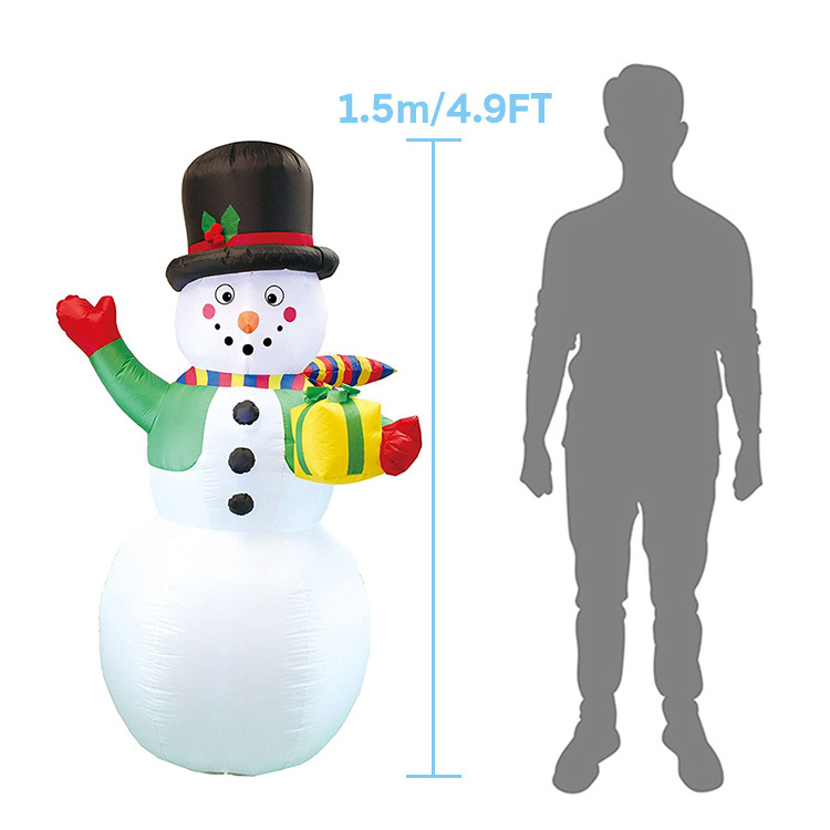 High Quality Xmas decor inflatable Snowman with christmas tree for Xmas Party Indoor for sale