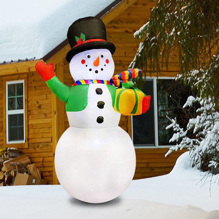 High Quality Xmas decor inflatable Snowman with christmas tree for Xmas Party Indoor for sale