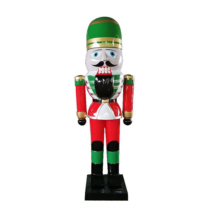 Large Giant Christmas Wood Ornaments Nutcracker Decorations 6FT Life Size Wooden Nutcracker Soldier