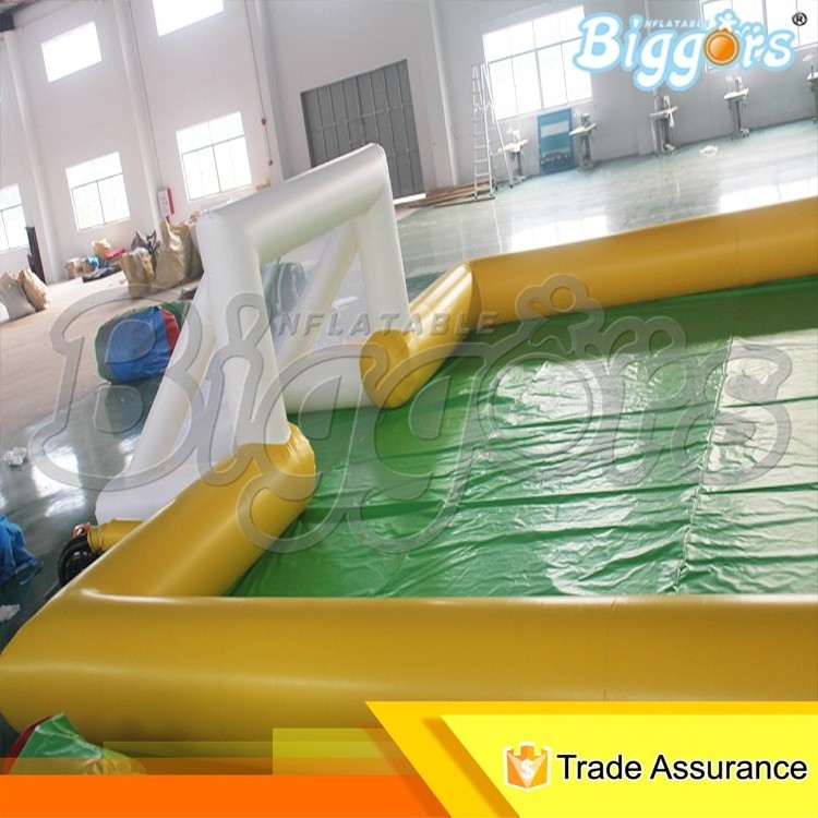 Inflatable Soccer Pitch Soapy Playground Stadium Inflatable Football Court