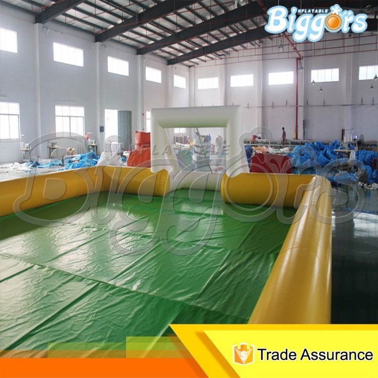 Inflatable Soccer Pitch Soapy Playground Stadium Inflatable Football Court