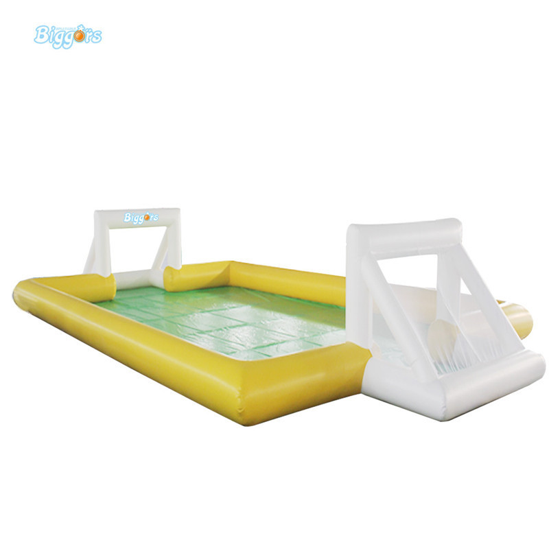 Inflatable Soccer Pitch Soapy Playground Stadium Inflatable Football Court