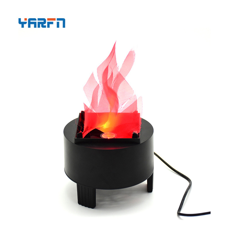 3d Led Campfire Table Lamp Fire Artificial Flickering Flame Effect Light For Bar Stage Halloween Christmas Party Decoration