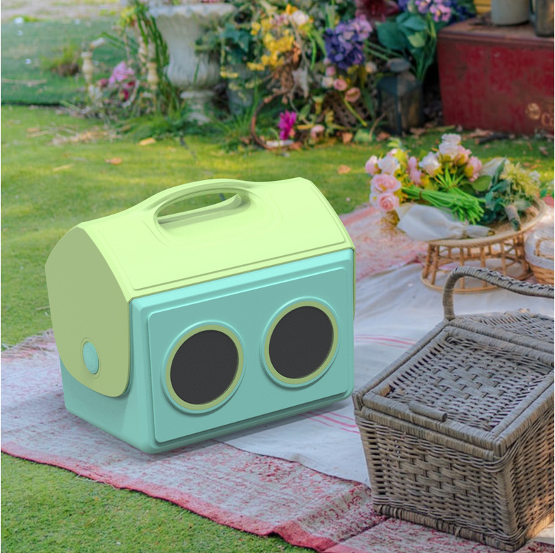 Fashion Outdoor 14L Wireless Bluetooth Speaker Insulated Box cooler box portable camping Ice food cooler