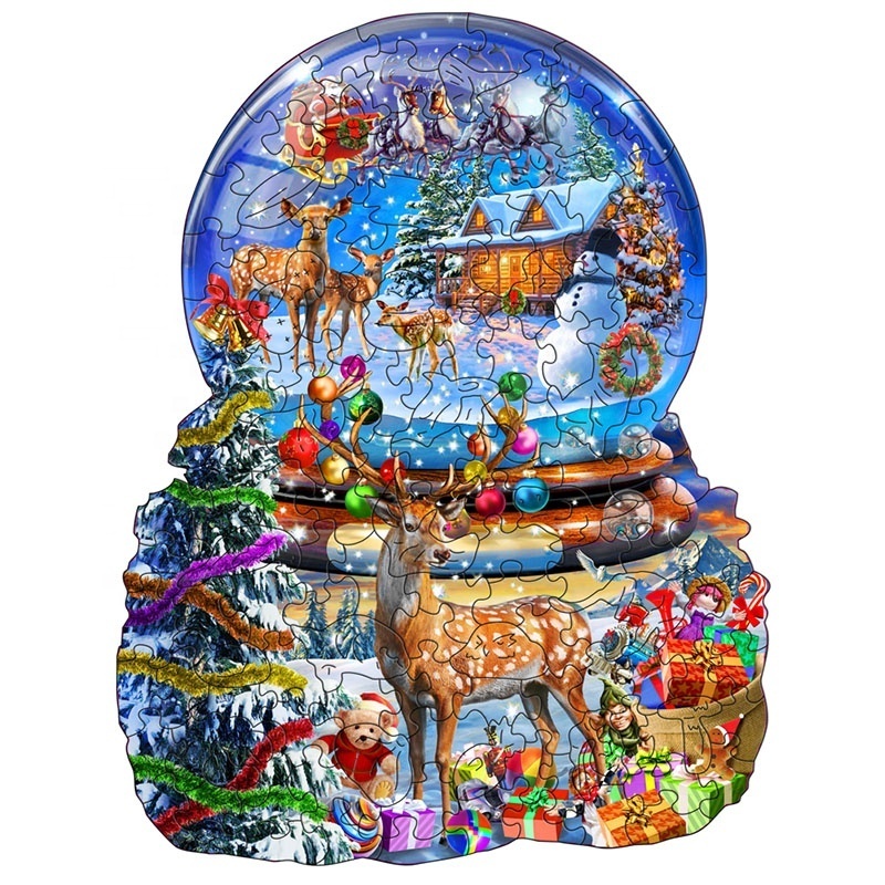 Custom Sublimation DIY Jigsaw Puzzles Wooden Games Children Educational Toys Wood 3D Jigsaw Puzzle