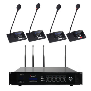 Professional Audio Conference Equipment Digital UHF Wireless Microphone System support 999 Microphones