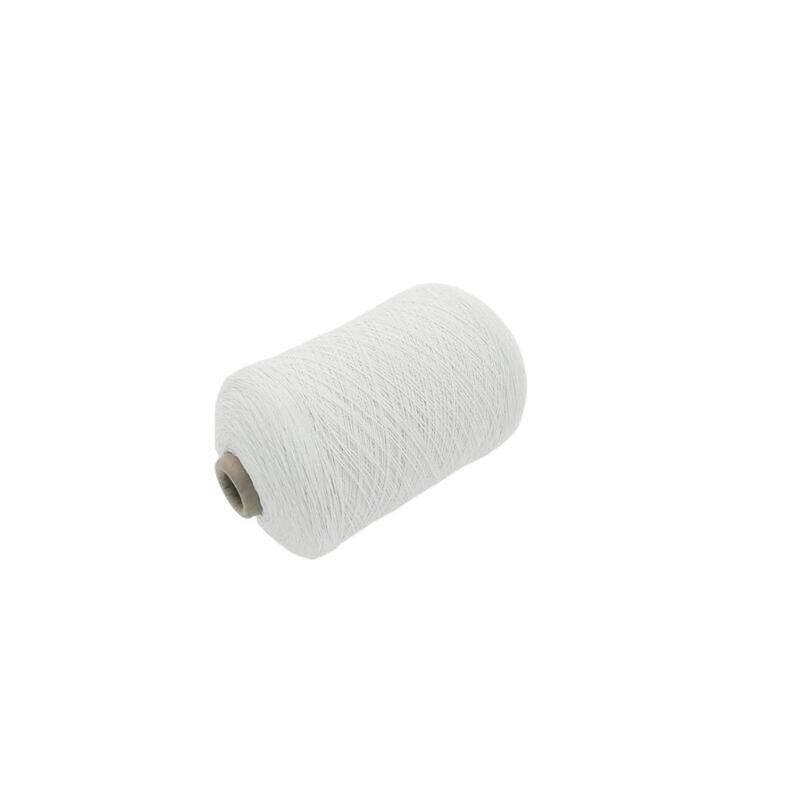 Best sock yarn nylon covered rubber yarn 110#70/70 white elastic yarn rubber thread with good price