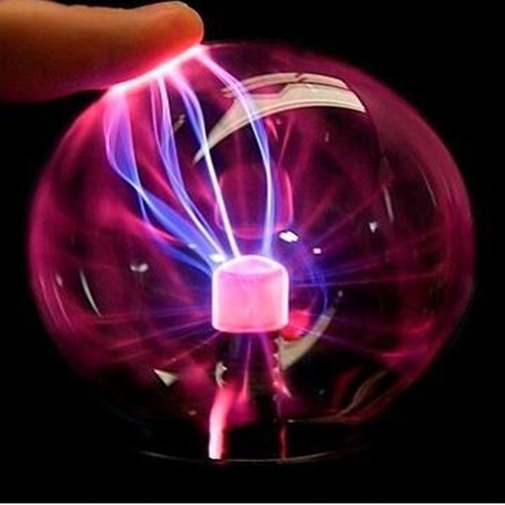 Glass Plasma Ball Sphere Lightning Light Lamp Party magical ball electrostatic flashing ball