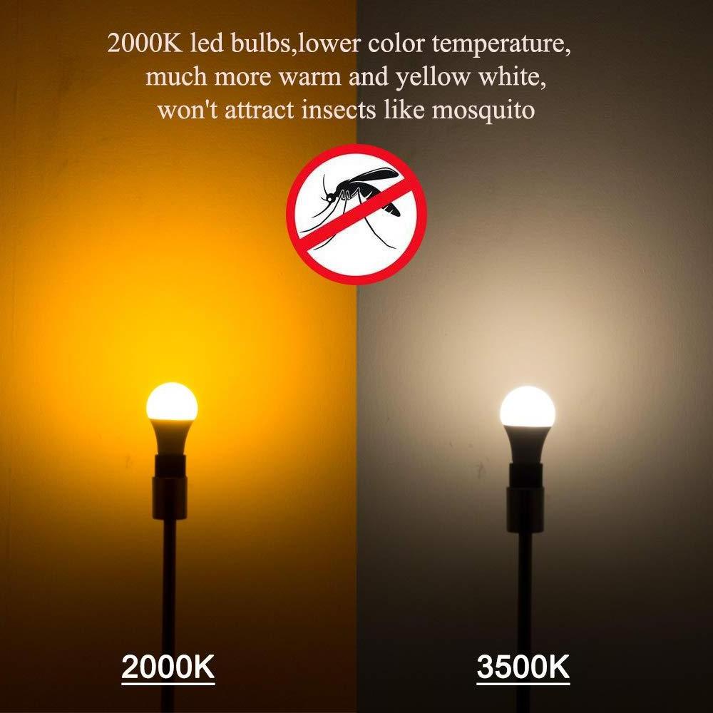 50W Equivalent Super Bright Eye Caring Amber E26 E27 LED light bulb