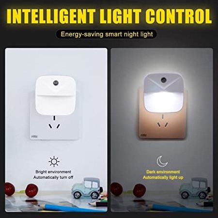 Dusk to Dawn Mini Plug LED Sensor Light for Home