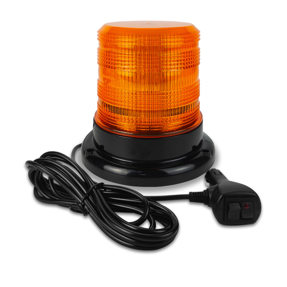 Emergency Vehicle Safety Lamps LED Amber Strobe Warning Lights Forklift Rotating Beacon Light