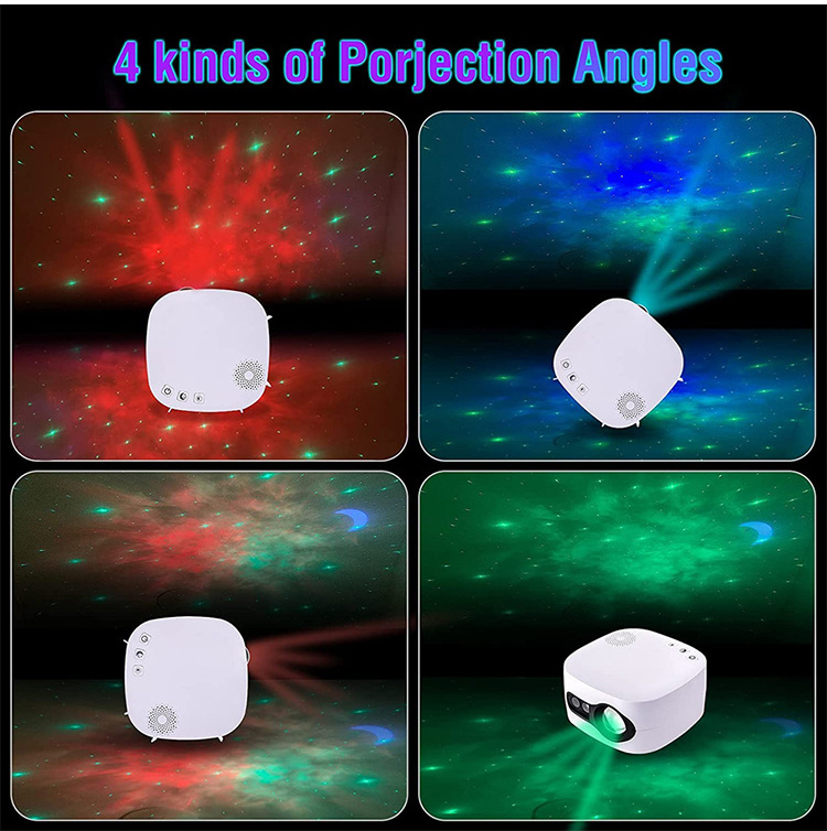 Laser Lights For Night Club All Color Nebula Light Space Lamp LED  Projector Galaxy Music Voice Star Projector