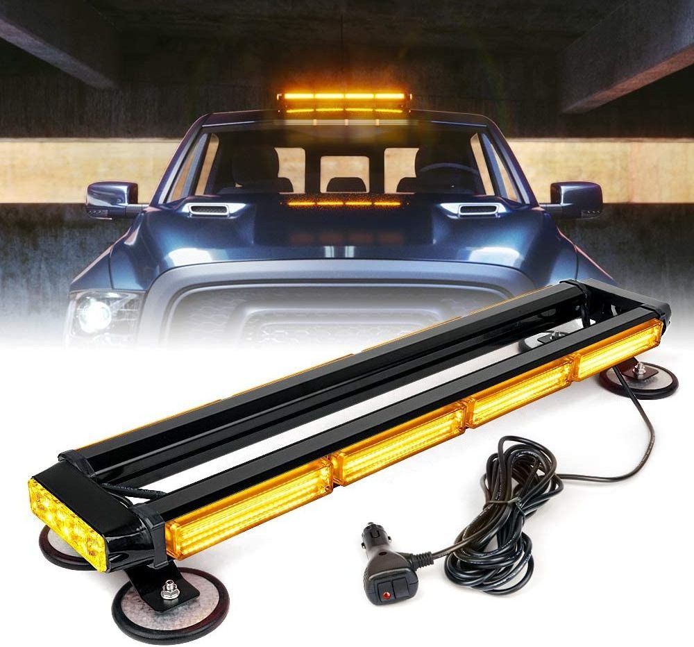 Auto lighting systems Roof Top Double Side 360 coverage viewing angle Emergency Warning Beacon Strobe LED Light Bars for Car