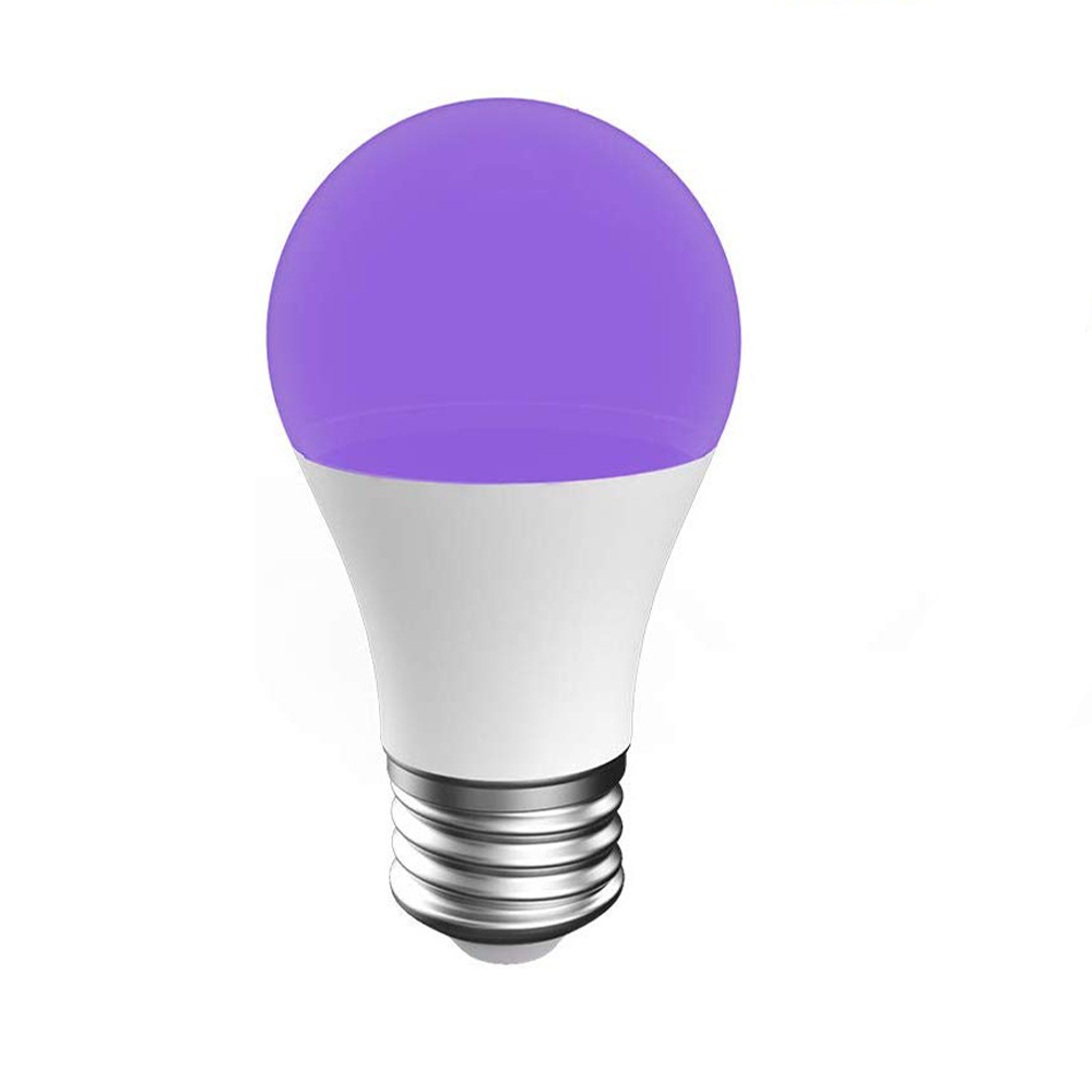 UV LED Bulb 7W A19 Bulb Light With UVA Level 395nm Glow in The Dark for Blacklight Party, Body Paint Fluorescent