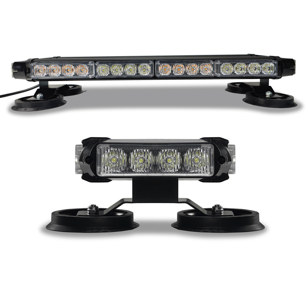 Auto lighting systems Roof Top Double Side 360 coverage viewing angle Emergency Warning Beacon Strobe LED Light Bars for Car